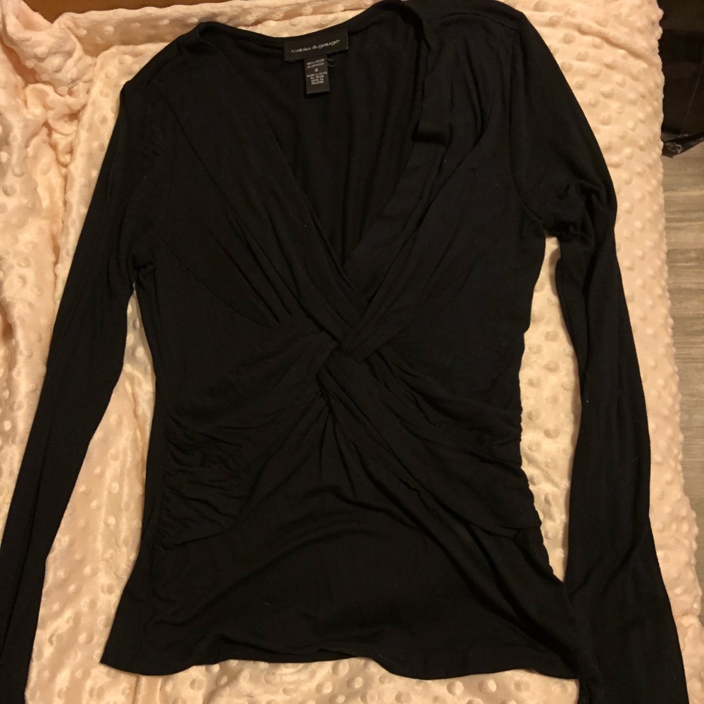 Cable & Gauge waist detail long sleeve